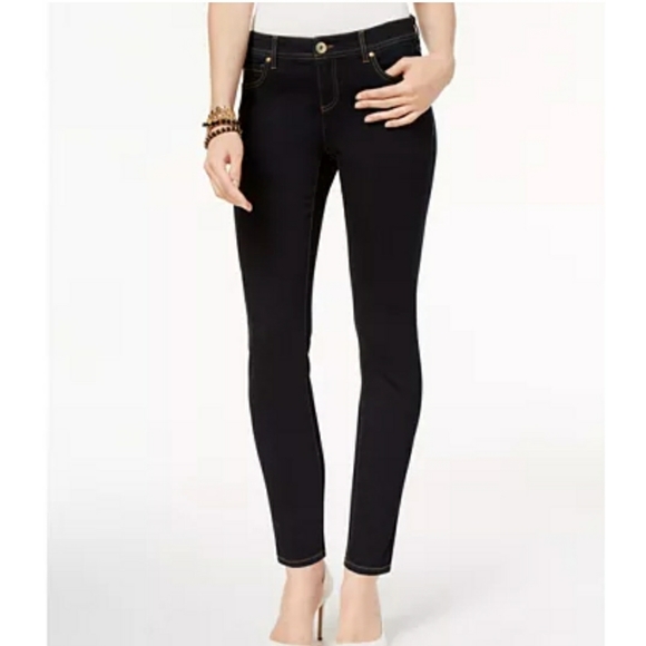 INC. Int'l Jeans Women's SKINNY Leg Curvy Fit Dark Rinse Size 10 NWT - Picture 2 of 8